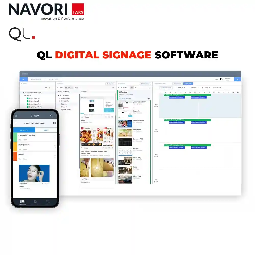 Phần mềm quản lý trình chiếu Navori QL